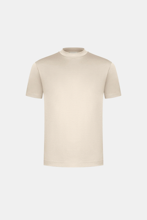 Shiny T-shirt Beige